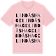 Pink Cotton t-shirt med Lindåshage ordlek t-shirt
