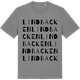 Mid Heather Gray t-shirt med Lindbacken ordlek t-shirt