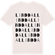 Vintage White t-shirt med Linddal ordlek t-shirt