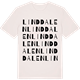 Vintage White t-shirt med Linddalen ordlek t-shirt