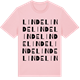 Pink Cotton t-shirt med Linde ordlek t-shirt