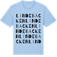 Blue Soul t-shirt med Lindebacken ordlek t-shirt