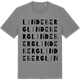 Mid Heather Gray t-shirt med Lindeberg ordlek t-shirt