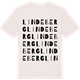 Vintage White t-shirt med Lindeberg ordlek t-shirt