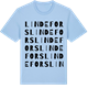 Blue Soul t-shirt med Lindefors ordlek t-shirt
