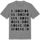 Mid Heather Gray t-shirt med Lindeholm ordlek t-shirt