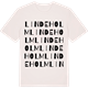 Vintage White t-shirt med Lindeholm ordlek t-shirt