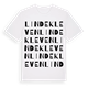 Lindekleven ordlek t-shirt
