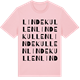 Pink Cotton t-shirt med Lindekullen ordlek t-shirt