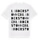 Linderstommen ordlek t-shirt