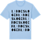 Blue Soul t-shirt med Lindeskogen ordlek t-shirt