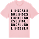 Pink Cotton t-shirt med Lindeslund ordlek t-shirt