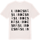 Vintage White t-shirt med Lindesnäs ordlek t-shirt