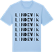 Blue Soul t-shirt med Lindevik ordlek t-shirt