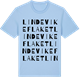 Blue Soul t-shirt med Lindevikeflaket ordlek t-shirt