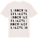 Vintage White t-shirt med Lindevikeflaket ordlek t-shirt