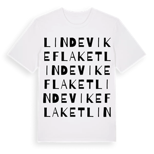 Lindevikeflaket ordlek t-shirt – ekologisk bomull t-shirt från Pinshirt