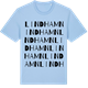 Blue Soul t-shirt med Lindhamn ordlek t-shirt
