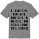 Mid Heather Gray t-shirt med Lindhem ordlek t-shirt