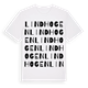 White t-shirt med Lindhogen ordlek t-shirt