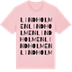 Pink Cotton t-shirt med Lindholmen ordlek t-shirt