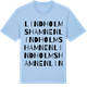 Blue Soul t-shirt med Lindholmshamnen ordlek t-shirt