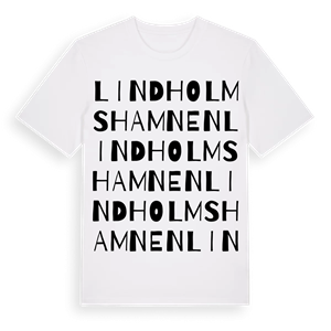 Lindholmshamnen ordlek t-shirt – ekologisk bomull t-shirt från Pinshirt