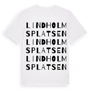 Lindholmsplatsen ordlek t-shirt – ekologisk bomull t-shirt från Pinshirt