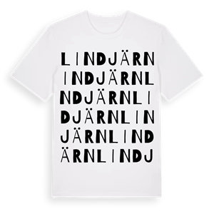 Lindjärn ordlek t-shirt – ekologisk bomull t-shirt från Pinshirt