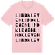 Pink Cotton t-shirt med Lindkleven ordlek t-shirt