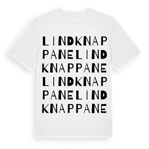 Lindknappane ordlek t-shirt – ekologisk bomull t-shirt från Pinshirt