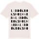 Vintage White t-shirt med Lindökroksholmarna ordlek t-shirt