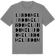 Mid Heather Gray t-shirt med Lindome ordlek t-shirt