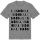 Mid Heather Gray t-shirt med Lindöna ordlek t-shirt