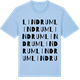 Blue Soul t-shirt med Lindrum ordlek t-shirt