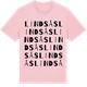 Pink Cotton t-shirt med Lindsås ordlek t-shirt
