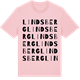 Pink Cotton t-shirt med Lindsberg ordlek t-shirt