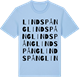 Blue Soul t-shirt med Lindspång ordlek t-shirt