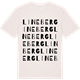 Vintage White t-shirt med Lineberg ordlek t-shirt