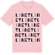 Pink Cotton t-shirt med Linet ordlek t-shirt