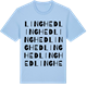 Blue Soul t-shirt med Linghed ordlek t-shirt