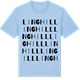 Blue Soul t-shirt med Linghill ordlek t-shirt