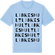 Blue Soul t-shirt med Linkeshult ordlek t-shirt