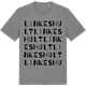 Mid Heather Gray t-shirt med Linkeshult ordlek t-shirt