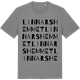 Mid Heather Gray t-shirt med Linnarshemmet ordlek t-shirt