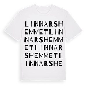 Linnarshemmet ordlek t-shirt – ekologisk bomull t-shirt från Pinshirt