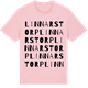 Pink Cotton t-shirt med Linnarstorp ordlek t-shirt
