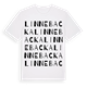 White t-shirt med Linnebacka ordlek t-shirt