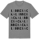 Mid Heather Gray t-shirt med Linnebacka ordlek t-shirt