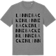 Mid Heather Gray t-shirt med Linnebacken ordlek t-shirt